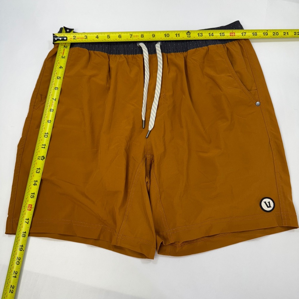 NWOT Vuori Banks Shorts Mens XL Burnt Orange Dark Ochre Athletic Gym Swim V302 - Picture 7 of 12